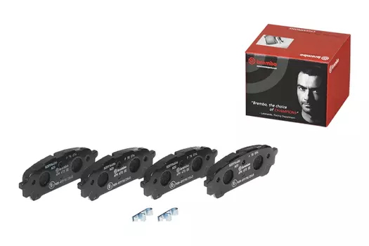 Тормозные колодки дисковые задняя ось BREMBO P 78 014