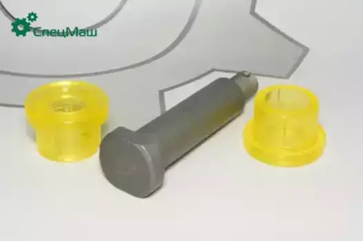 палец крепления рычага стабилизатора! L=135 мм, ТЕФЛОН\ МАЗ 54321-2916034 СПЕЦМАШ