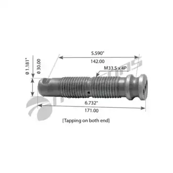 палец рессоры !(м) перед. 142x171/M33.5x4 \VOLVO FH12/16 (4x2.6x2.6x4) 900.236 MANSONS
