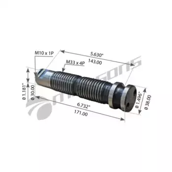 палец рессоры !(м) перед. 38x168/M34x4 \VOLVO FH12/16 900.339 MANSONS