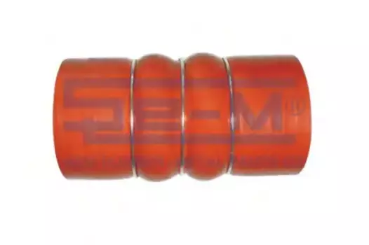 патрубок интеркулера !(рм) силикон.красн.впускной, 89х165 2 ребра \IVECO EuroStar/Tech 8873 SE-M