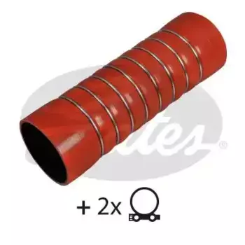 патрубок интеркулера !силикон красный D90 L294 8 колец+2 хомута \MAN 09-1046 GATES