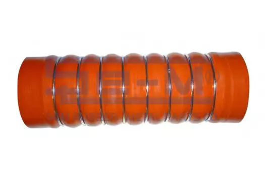 патрубок интеркулера!силиконовый, красный d=90мм, L=285мм 8колец \MAN