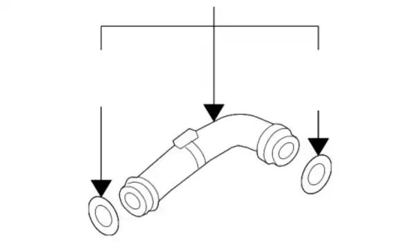 патрубок интеркулера!\ VW Passat/Golf V/Caddy/Jetta, Audi A3, Skoda Octavia 3C0145828K VAG