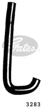 патрубок радиатора!\ Audi 80 1.3-1.9TD 84-91 3283 GATES