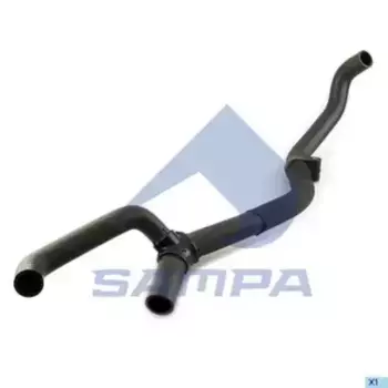 патрубок радиатора! к отопителю кабины 30x30x26\ DAF XF95/XF105 051.286 SAMPA