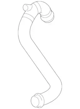 патрубок радиатора!\ MB PKW CLS 219/ E-Class 211 3.0 08> 211 501 47 82