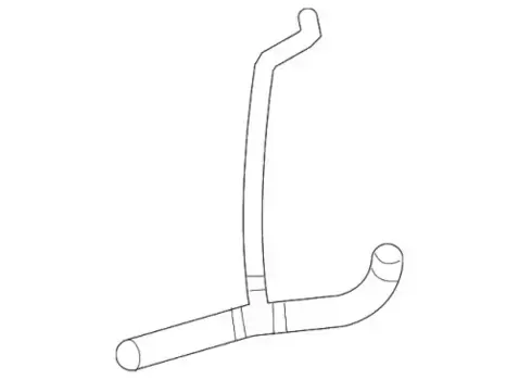 патрубок радиатора!\ MB W221 221 501 68 84