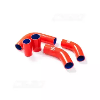 Патрубок радиатора УАЗ 452, 469 (дв.4215 100л.с.) красный силикон серия Drive из 5шт 12715 CS20