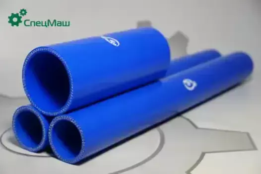 патрубок радиатора верхний!силикон, 4 слоя ткан. армир., L=420мм, 40х50мм\ МАЗ 5336-1303010-01 СПЕЦМАШ