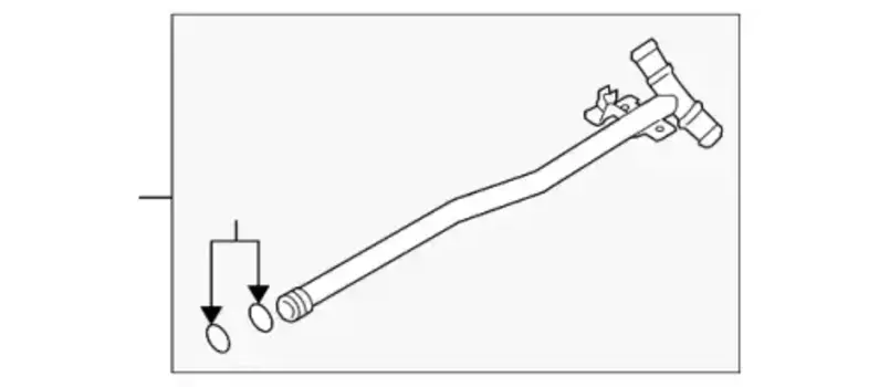 Патрубок системы охлаждения 94610606921 PORSCHE