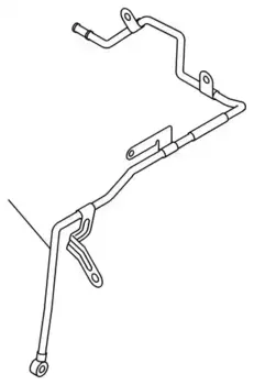 патрубок системы охлаждения!\ ISUZU 4HK-1x 8973725330