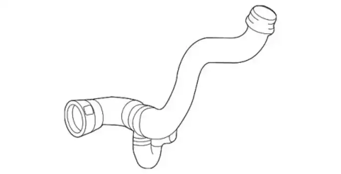 патрубок системы охлаждения!\ MB ML/GL/GLS/GLE 320/400/450 166 500 86 75