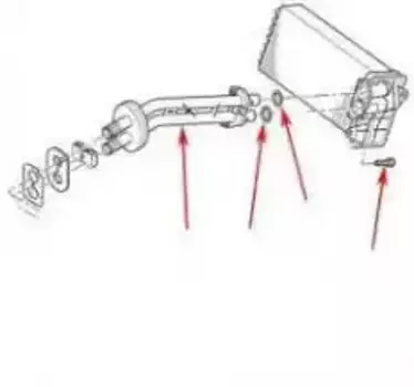 патрубок системы охлаждения! \ Peugeot 206 6448 G4 PSA