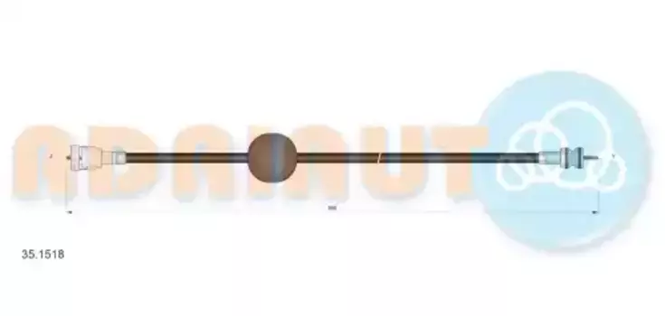 PE15093=30.20122=s21041 [612395] !трос спидометра\ Peugeot 405 1.6-1.9 87-89 35.1518 ADRIAUTO