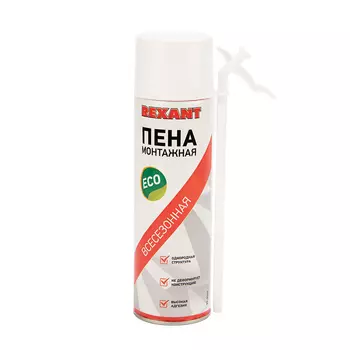 пена монтажная! всесезонная с трубочкой 40 л eco\ 89-0906 REXANT