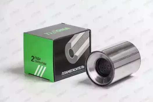 пламегас.коллект.!110x140x57 нерж. (диаметр трубы 57мм, общая длина 140мм диаметр 110мм)\ Z11014057 TIXONA