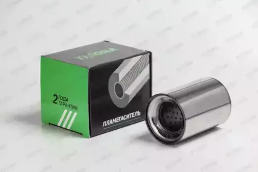 пламегас.коллект.!95x140x57 нерж.(диаметр трубы 57мм, общая длина 140мм диам.бочонка 95мм)\ Z9514057 TIXONA