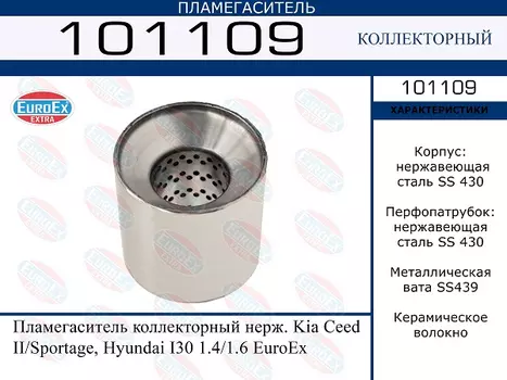 Гофра глушителя EUROEX 101109