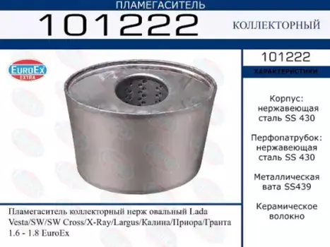 Гофра глушителя EUROEX 101222