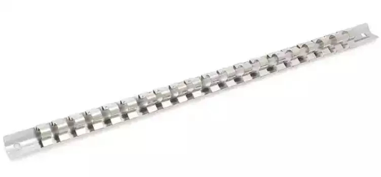 планка для головок! металлическая 1/2', 20 посадочных мест\ 976220 ДЕЛО ТЕХНИКИ