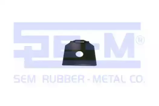 пластина крепления полурессоры! 121x125x5\ BPW 10267 SE-M