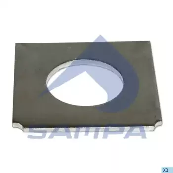 пластина кронштейна подвески !(м) D56 105x105x4.5\ BPW 114.212 SAMPA
