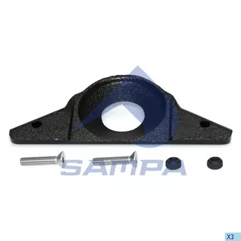 пластина ловушки фаркопа! (п) с болтами, гайками\ RINGFEDER Type 2050/92/CX 096.549 SAMPA