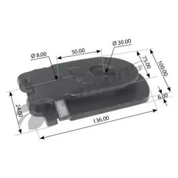 пластина регулировочная! болта полурессоры внешняя\ Sсhmitz 100.028 MANSONS