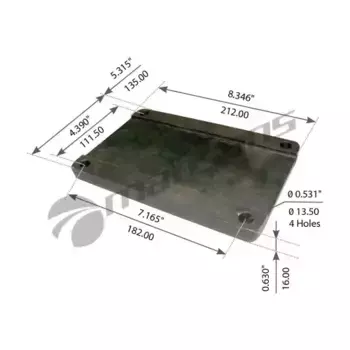 пластина рессоры ! \ VOLVO, RVI 900.545 MANSONS