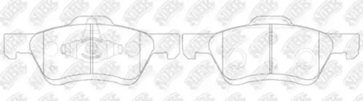 Тормозные колодки дисковые передняя ось NIBK PN0071