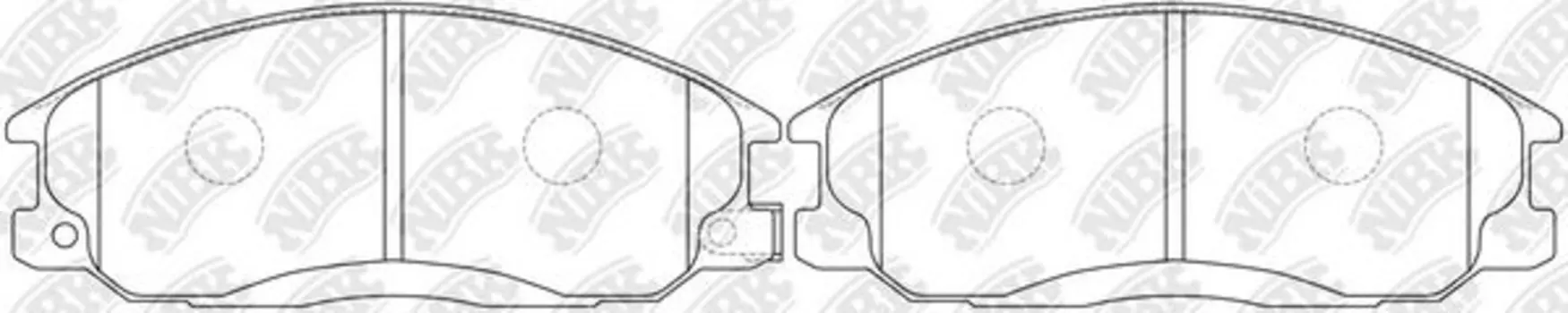 Тормозные колодки дисковые передняя ось NIBK PN0103