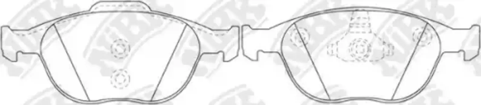 Тормозные колодки дисковые передняя ось NIBK PN0337