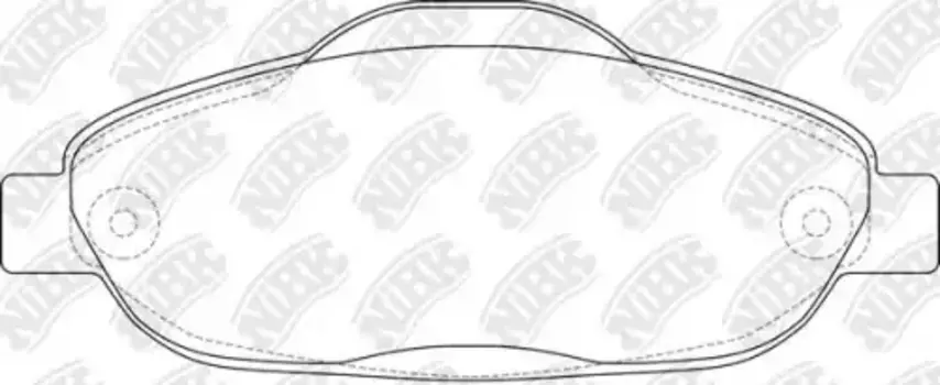 Тормозные колодки дисковые передняя ось NIBK PN0450