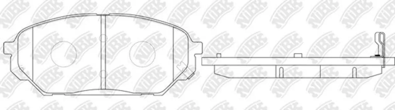 PN0456-NIBK колодки дисковые ! передние\ Hyundai ix55/Veracrus 3.8/3.0D/TD 07>