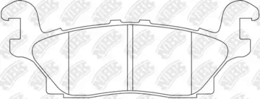 Тормозные колодки дисковые задняя ось NIBK PN0499