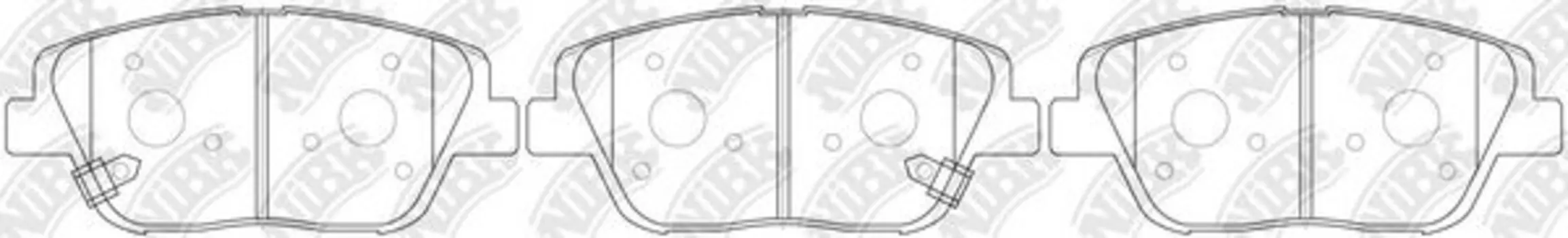 PN0536-NIBK колодки дисковые ! передние\ Hyundai Sonata V2.0CRDi 09>