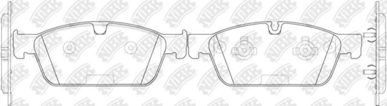 PN31017-NIBK колодки дисковые передние!\ MB GL X166 3.0-4.5/2.2CDI 12>