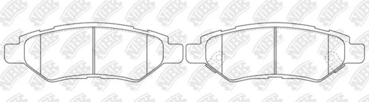 Тормозные колодки дисковые задняя ось NIBK PN51007