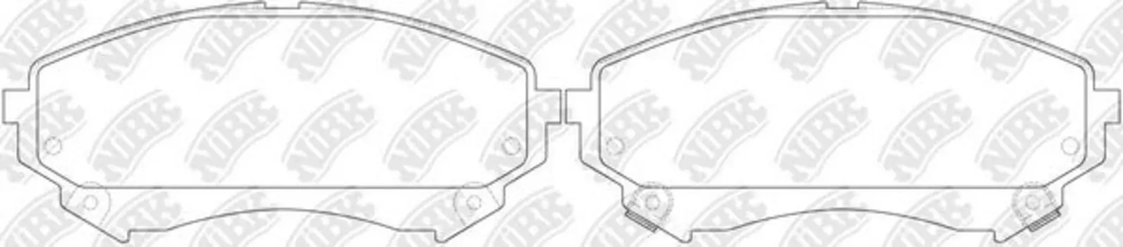 PN51008-NIBK колодки дисковые !передние Sport\ Cadillac CTS 3.6 08>