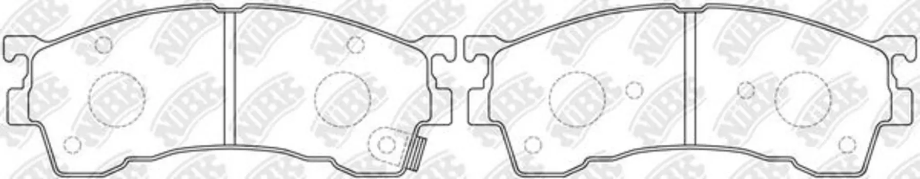 PN5239-NIBK колодки дисковые п.\ Mazda 626 1.8-2.5/2.0D/Xedos 6 1.6 16V/2.0 92>