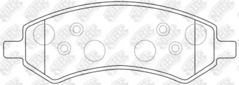 Тормозные колодки дисковые передняя ось NIBK PN53004