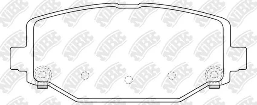 PN53005-NIBK колодки дисковые задние!\ Chrysler Voyager 3.6/2.8CRDi 11>