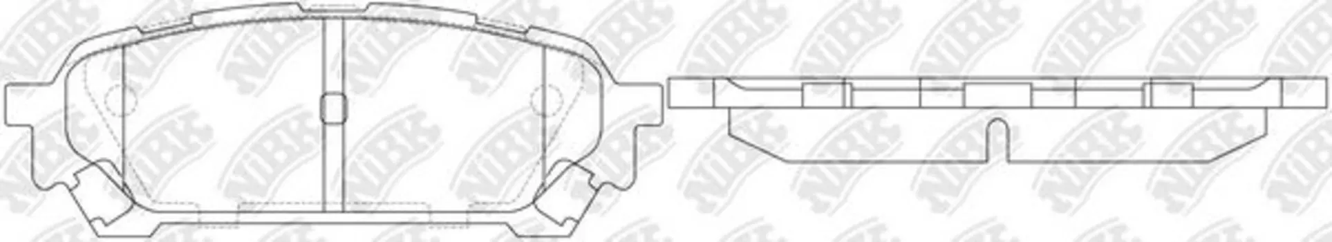 PN7801-NIBK колодки дисковые з.\ Subaru Impreza 2.0i WRX Turbo 02>