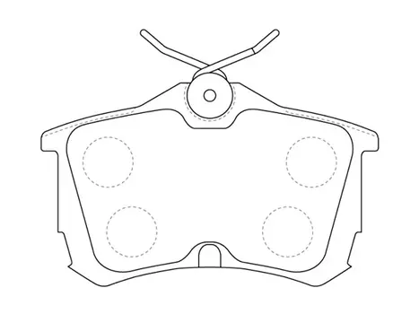 Тормозные колодки дисковые задняя ось NIBK PN8109