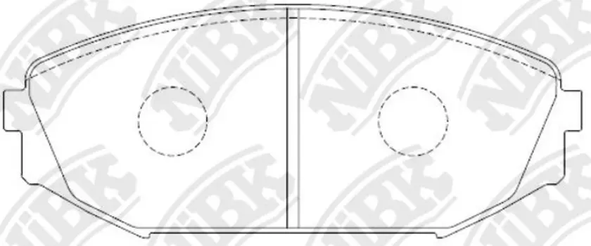 PN8805-NIBK колодки дисковые ! передние\ Honda Odyssey USA, Acura MDX 3.5 00-05