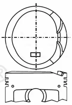 PN-34010 поршень в сборе STD TOYOTA 3ZZ-FE (10702070/190318/0033928, ТАЙВАНЬ (КИТАЙ)) AUTOWELT