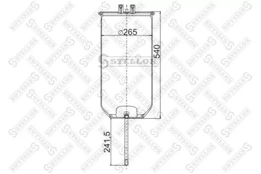 Пневмоподушка STELLOX 90-49110-SX