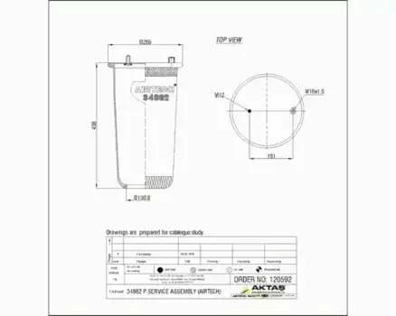 Пневмоподушка AIRTECH 34862P