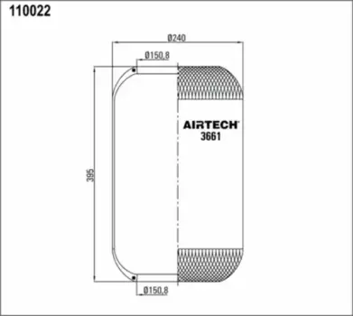 Пневмоподушка AIRTECH 3661